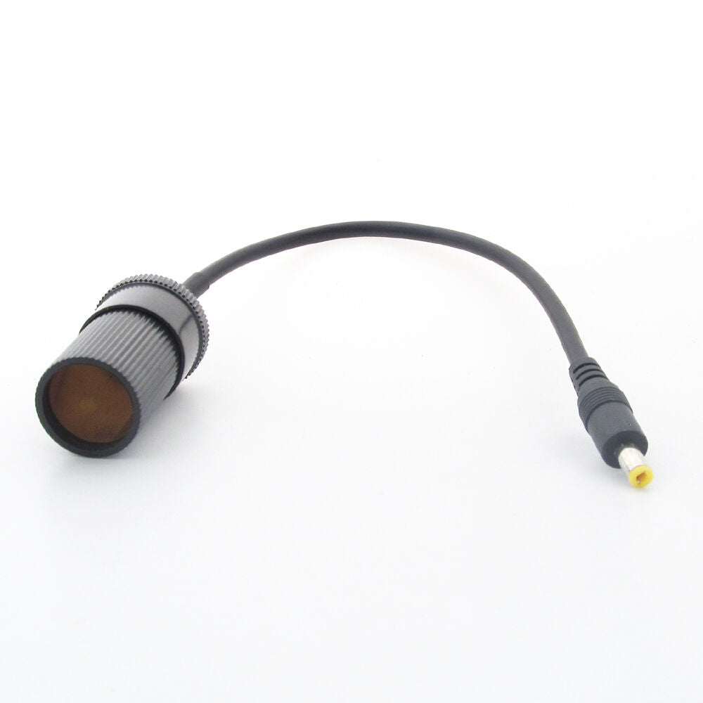 1pc DC Male 5.5mm x 2.5mm to Female Cigarette Lighter Car battery Charger cable
