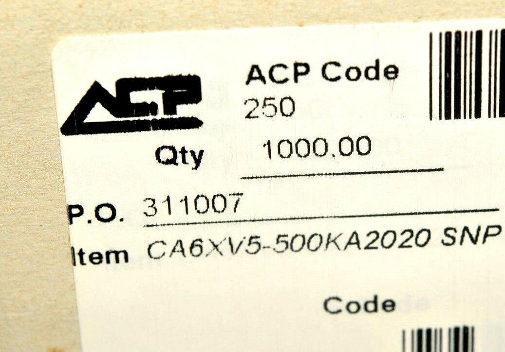 100pcs - ACP CA6XV5-500KA 500K Type-A Trimmer Potentiometer 6mm