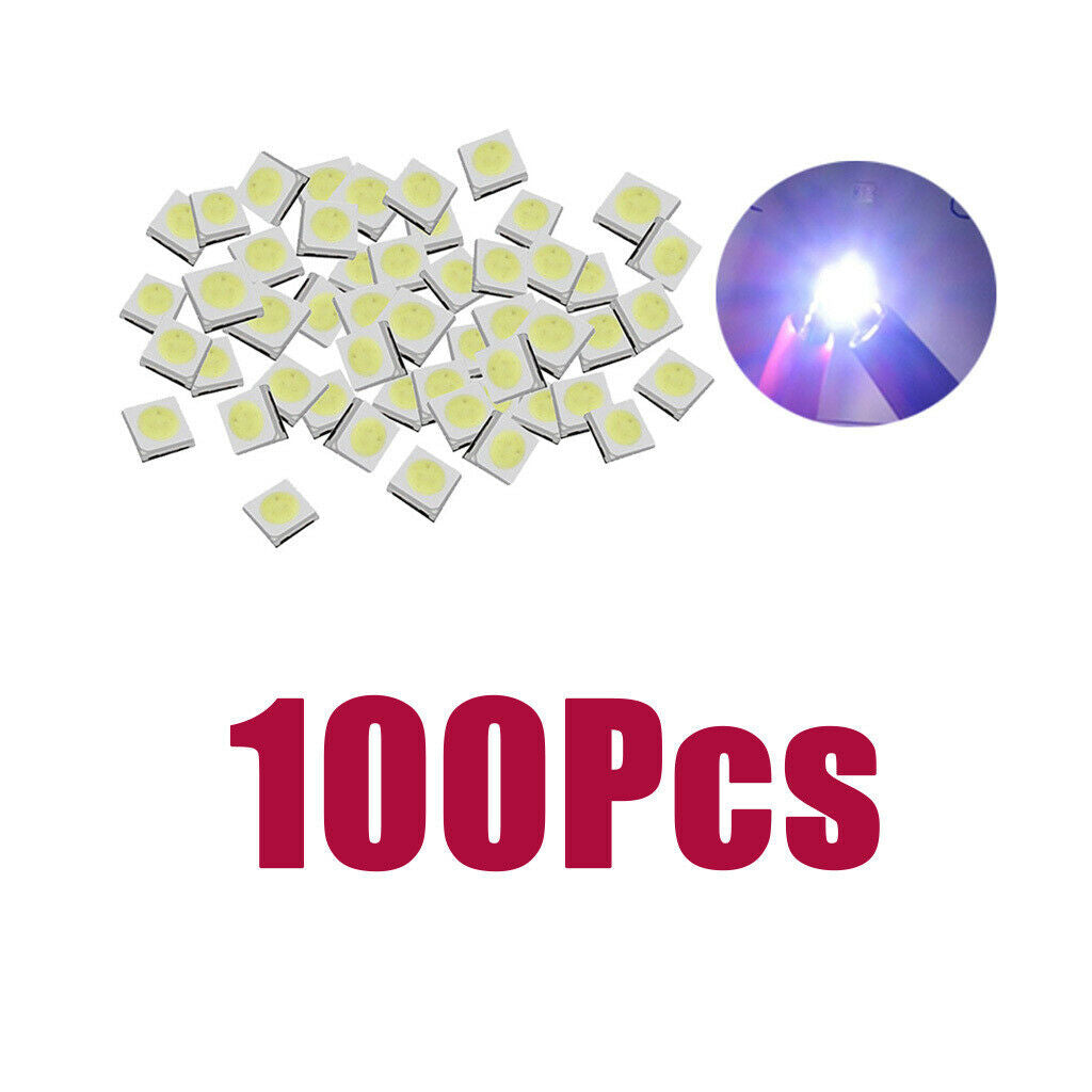 100pcs 3535 1W 3V High Power SMD LED COB Chip Lights Beads White LED Diode