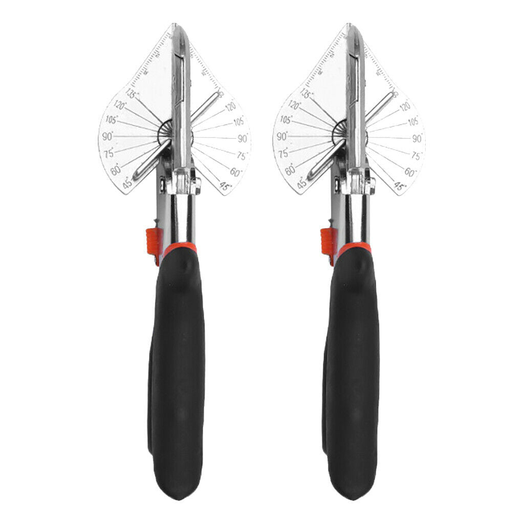 2x Multi-Angle Miter Shear Cutter Scissor Vinyl Wood Molding Trim Hand Tools