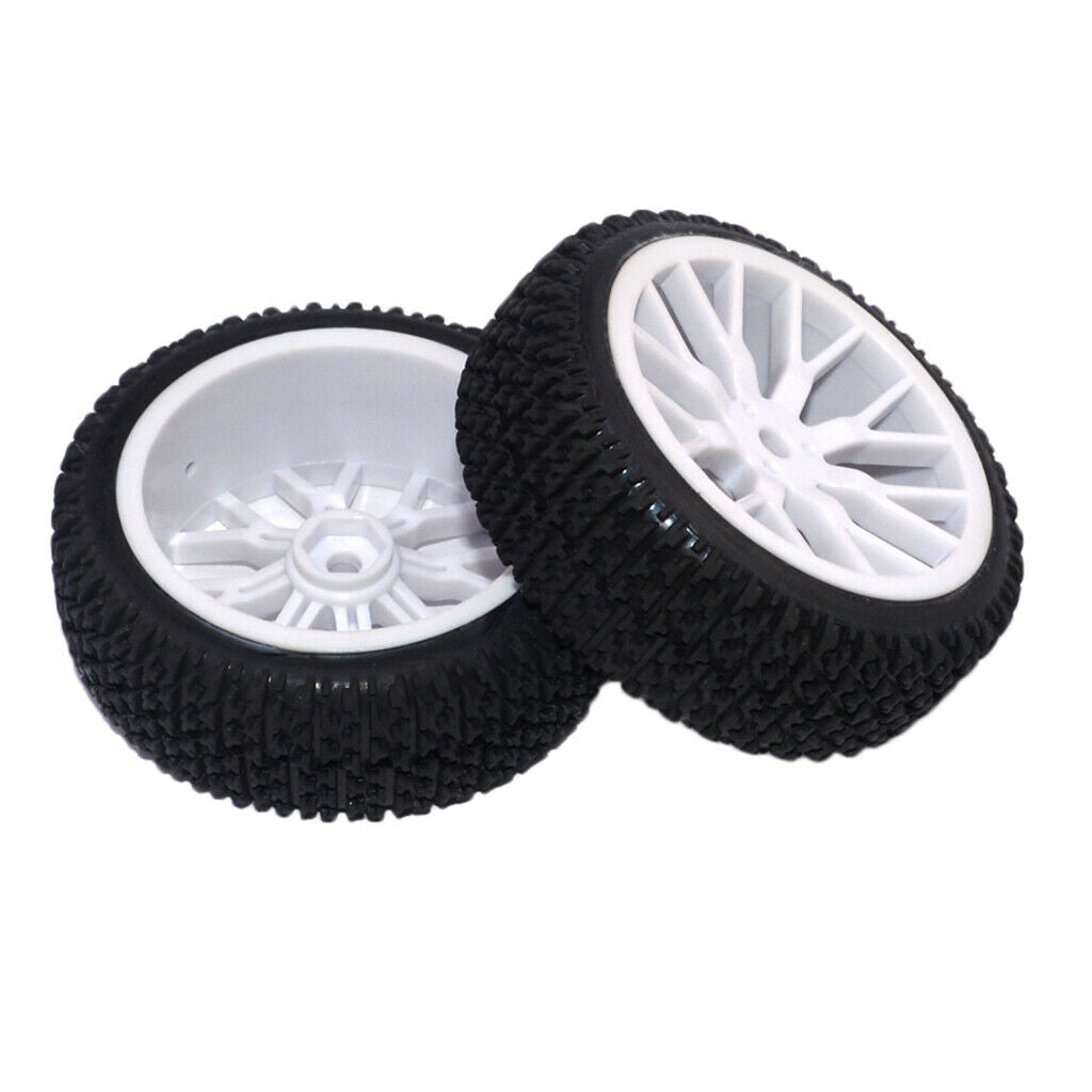 Set of 2 RC Car Tires for Kids Remote Control Car Parts 1:16 Scale