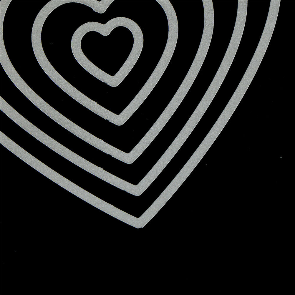5Pcs Love Heart Design Metal Cutting Die For DIY Scrapbooking AlbumPaperCa.l8