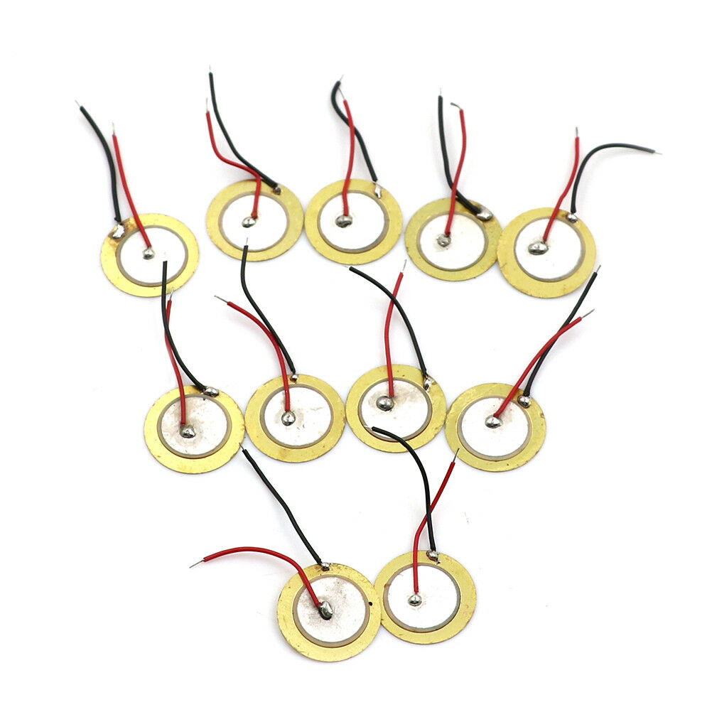 10x Piezoelectric Piezo Ceramic Wafer Plate Dia 15mm For Buzzer Loudspeak.l8