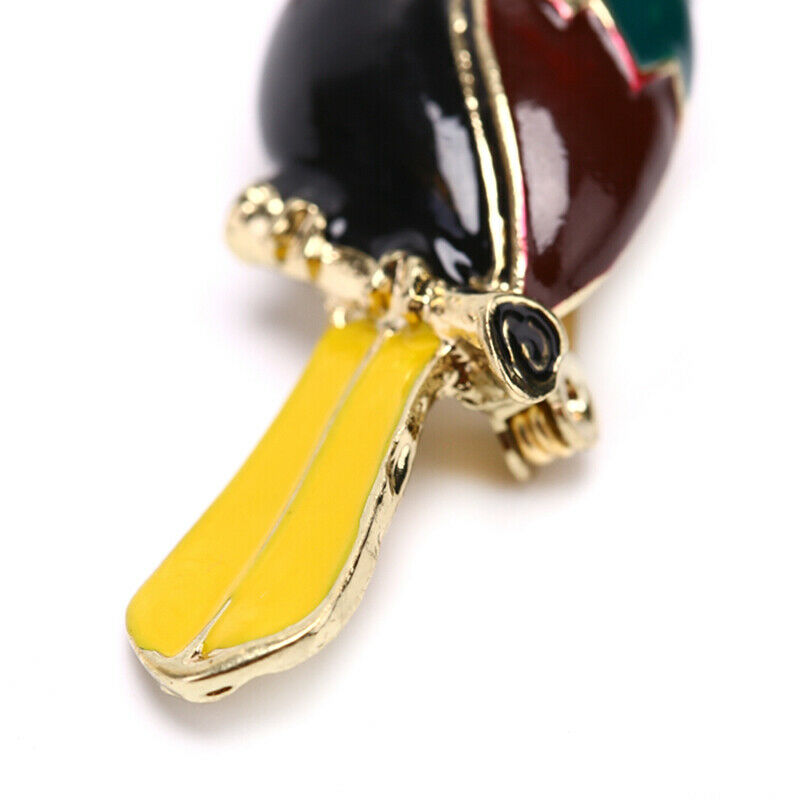 Fashion Enamel Colorful Toucan Bird Shape Animal Brooch Pin Jewelry Bag DecorDD