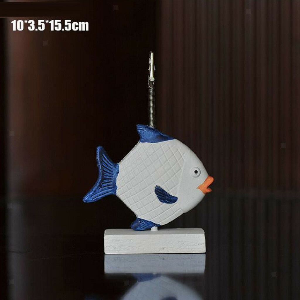 6Pcs Beach Theme Photo Memo Clip Display Place Card Holder desk Wedding Home