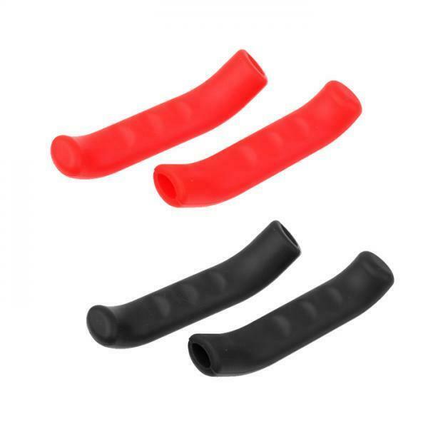 2 Pairs of  Brake Grip Covers Protective Cover Handle Guard Brake Lever - Black