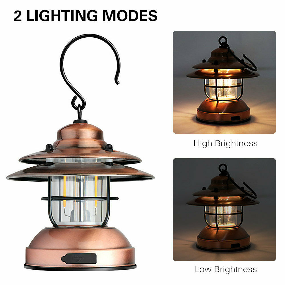 Hanging Camping Lantern USB Outdoor Lamp Garden Light for Yard Camping Lantern