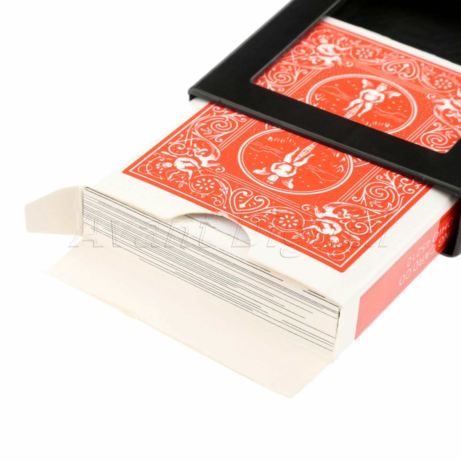 Vanishing Disappearing Card Box Case Close-Up Street Magic Trick Set Interesting