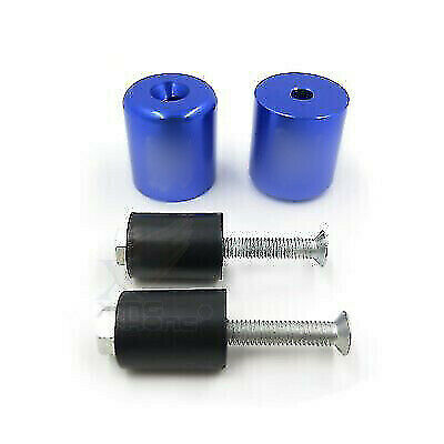 Handlebar Bar End Slider Blue Rubber For Suzuki TL1000S 97-01/Bandit 1200 97-00