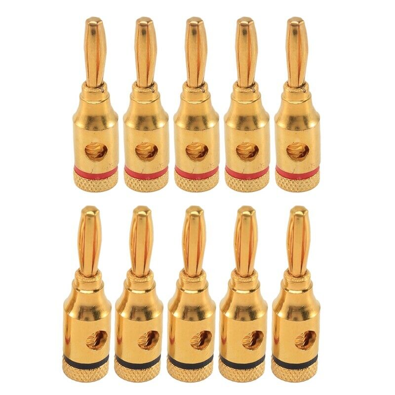 Banana Plugs,Connectors, Open Screw Type, 5 Pairs I8M7