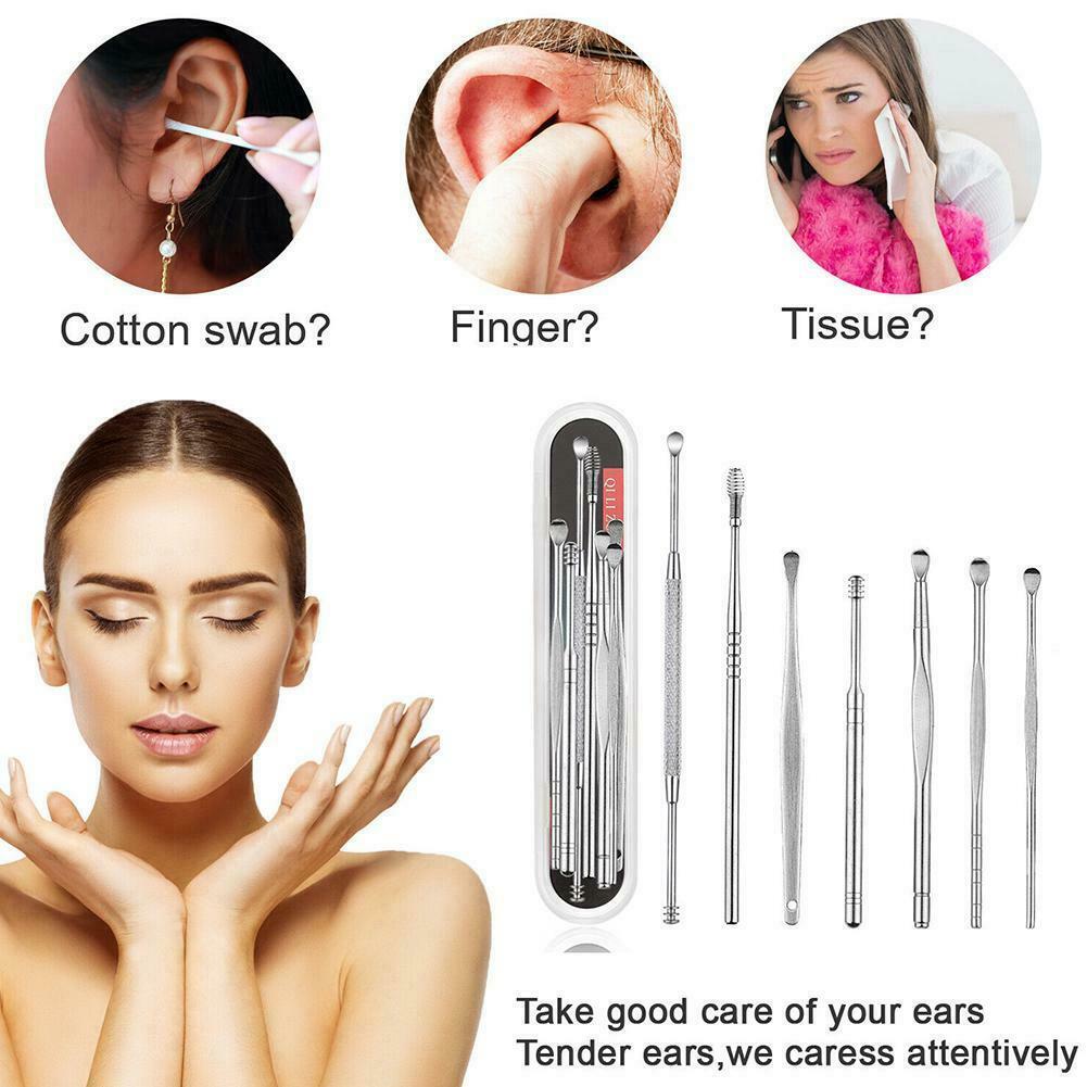 Innovative Spring Ear Wax Cleaner Tool Set 7PCS Cleaners