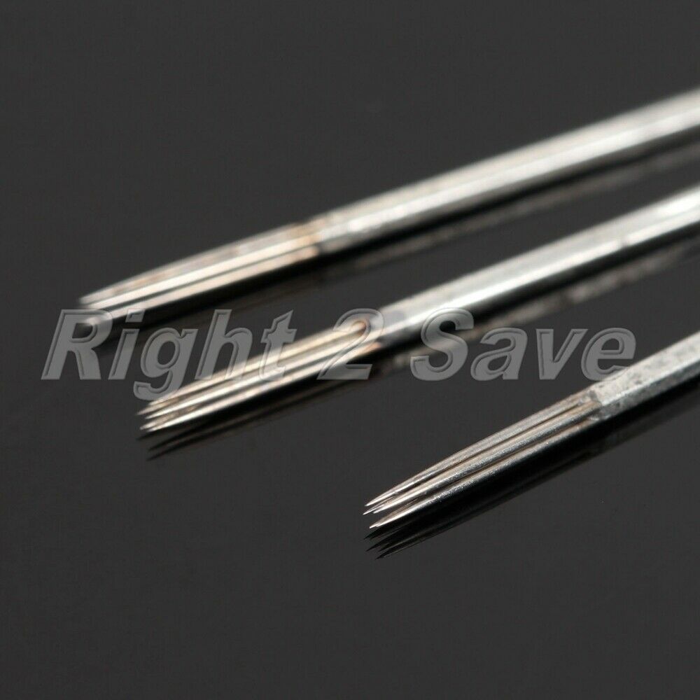 50pcs 5R Eyebrow Tattoo Needles Permanent Makeup Medical Grade Stainless Steel