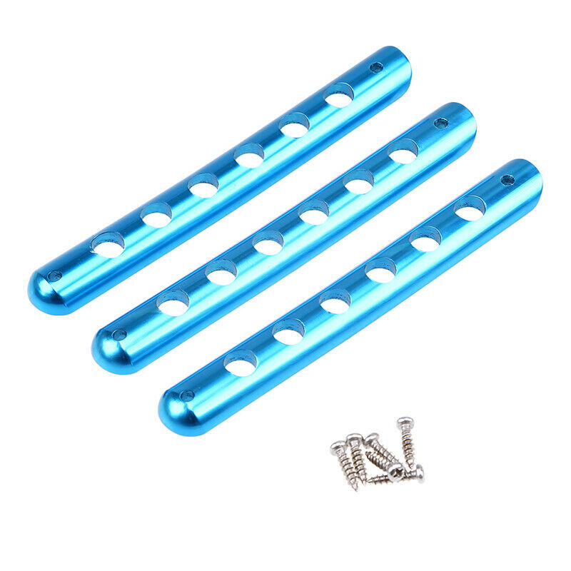 3x Aluminum Door Grab Handle Cover Trim Bluw for Jeep Wrangler JK 2007-2018