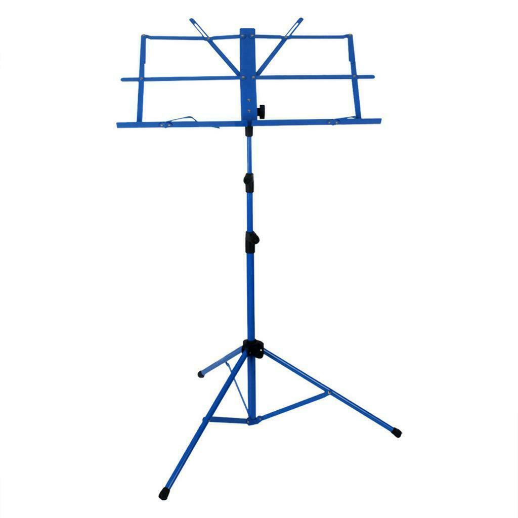 Portable Professional Heavy Duty Music Stand Sheet Blue + Carrying Bag