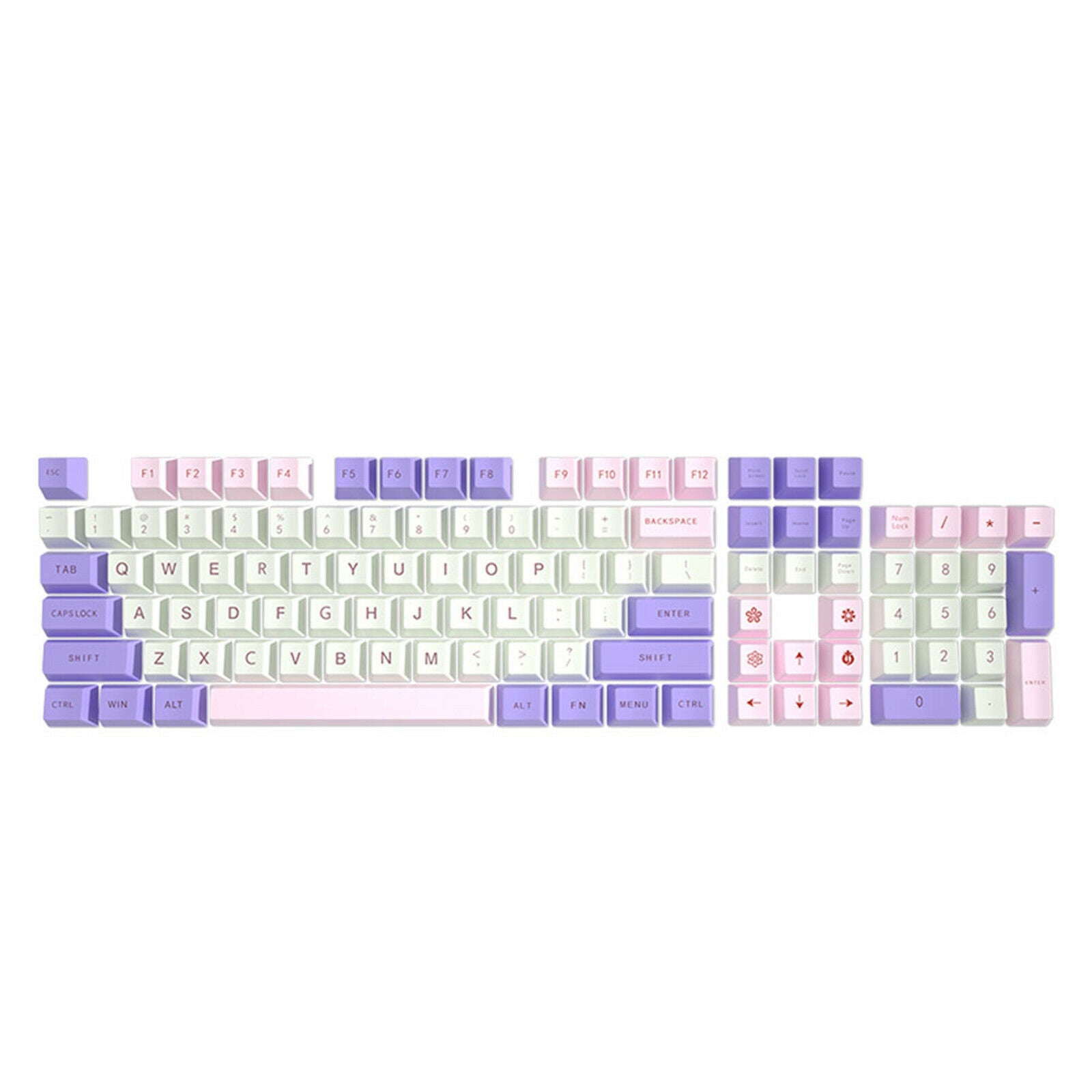 108 Key Mechanical Switch Keyboard Keycaps PBT Keycaps Home Office Supplies