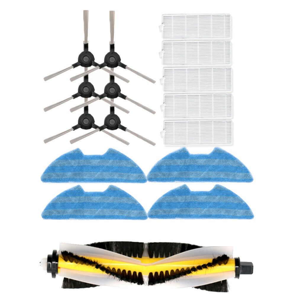 13x vacuum cleaner robot Hepafilter main brush set for Proscenic 811GB 911S