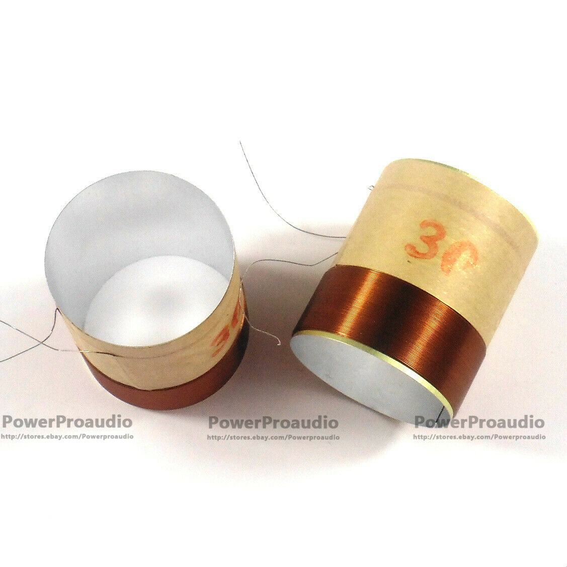 2x 30.5mm Voice coil Copper wire 8 Ohm For Loudspeaker Repair Tweeter 2layers