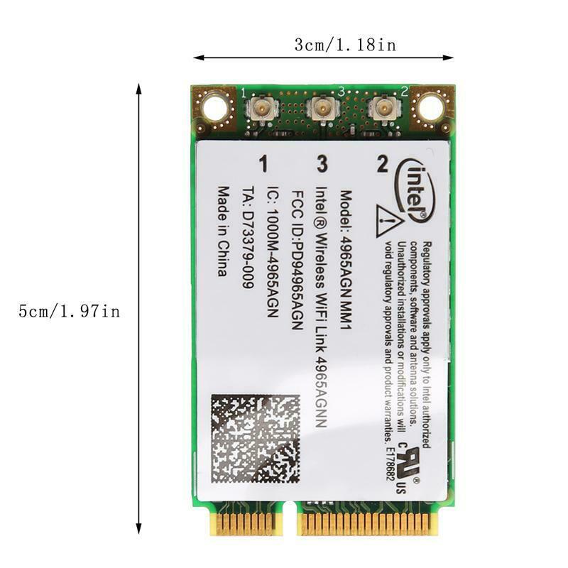 Dual Band 300Mbps WiFi Link Mini PCI-E Wireless Card For Intel 4965AGN NM1