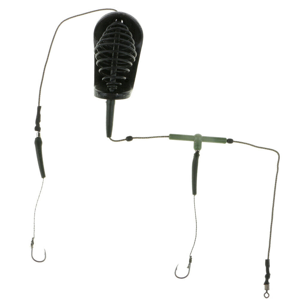 Quality Fishing Feeder Inline Cage with Hook Sinker Fishing Accessories 50g