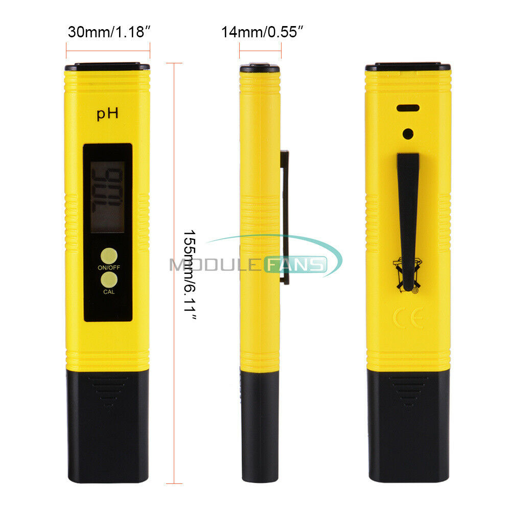 Digital Protable PH Meter Tester Aquarium Pool Water Wine LCD Pen Monitor