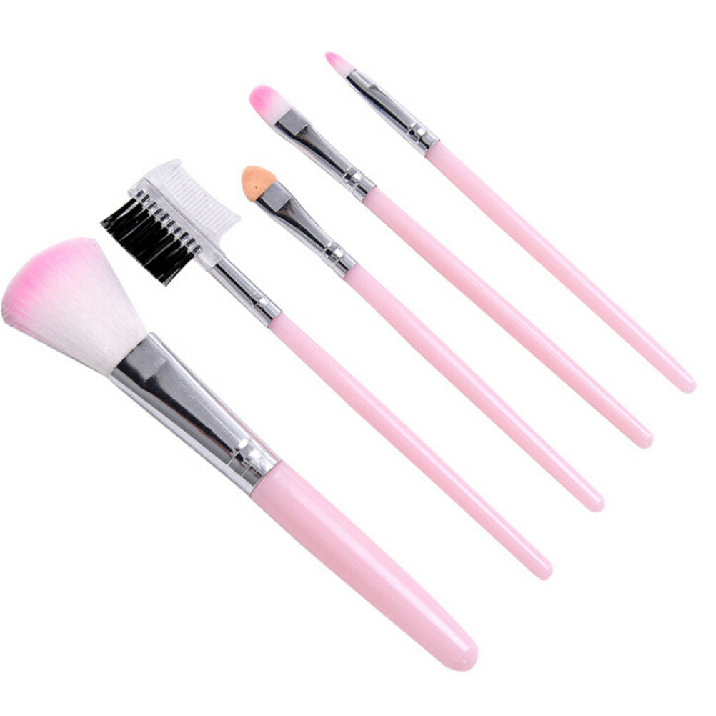5PCS Pink Makeup brush set foundation brush eye shadow brush eyebrow com.l8