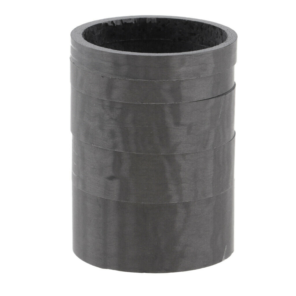 5 Pieces Bike Bicycle Carbon Fiber Washer Headset Stem Spacer 5/10/15mm