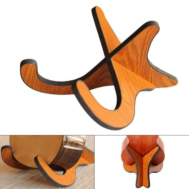 Ukulele Violin Holder Stand Wooden Foldable Stand Collapsible Display Stand