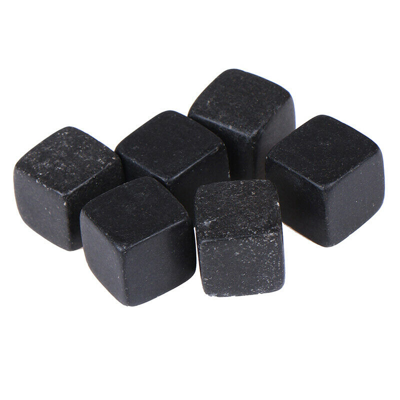 6Pcs Whisky Ice Stones Drinks Cooler Cubes Rocks Granite Dec.hcB Qx
