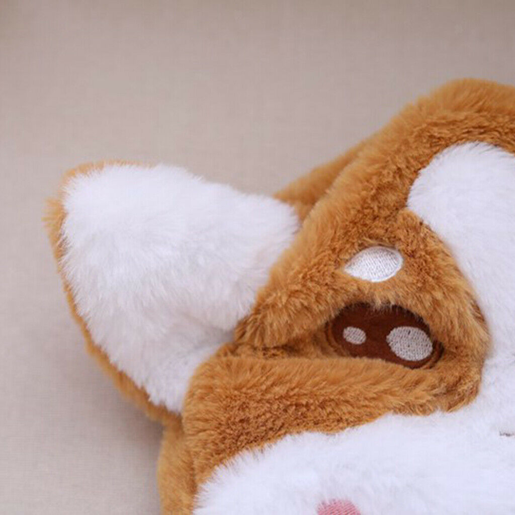 Lovely Plush Corgi Pinching Dog Ear Hat Can Move Birthday Holiday   Fancy