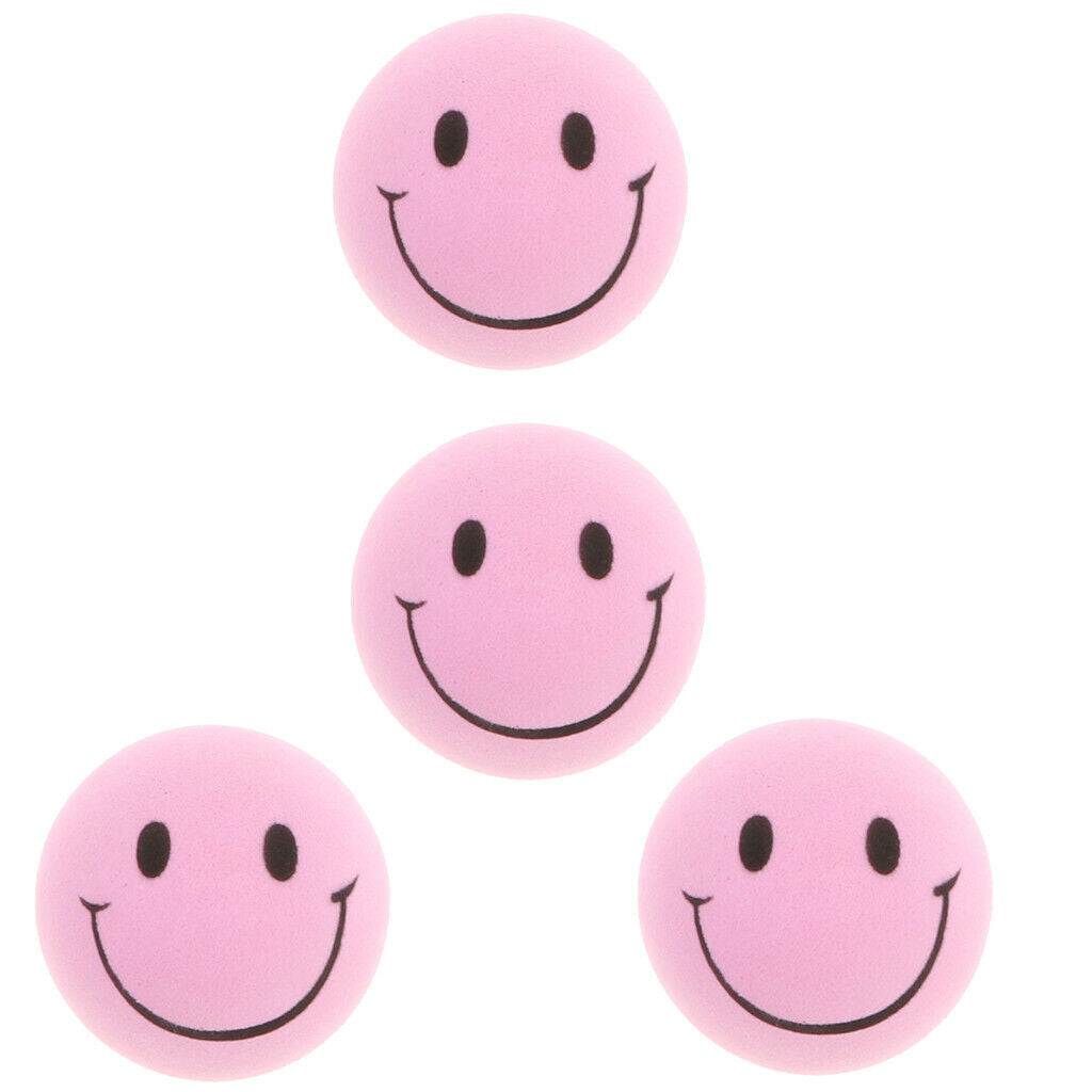 2.4'' EVA Ball Bouncy Balls Soft Foam Balls Pet Toys, Pack of 4 - Pink
