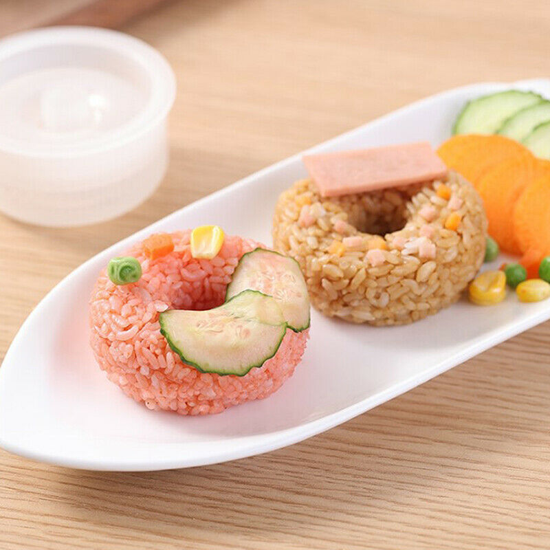 1pc Creative Sushi Donut Shape Maker Rice Ball Mold Home DIY Non-Stick Ri.l8