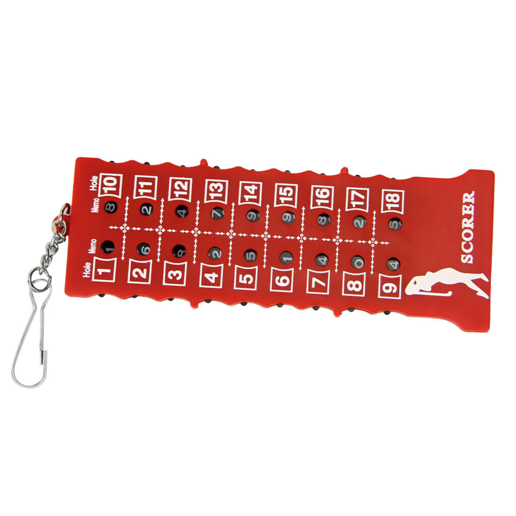Rectangle Golf Score Counter Portable Stroke Counting Scorecard Tool Bag Tag