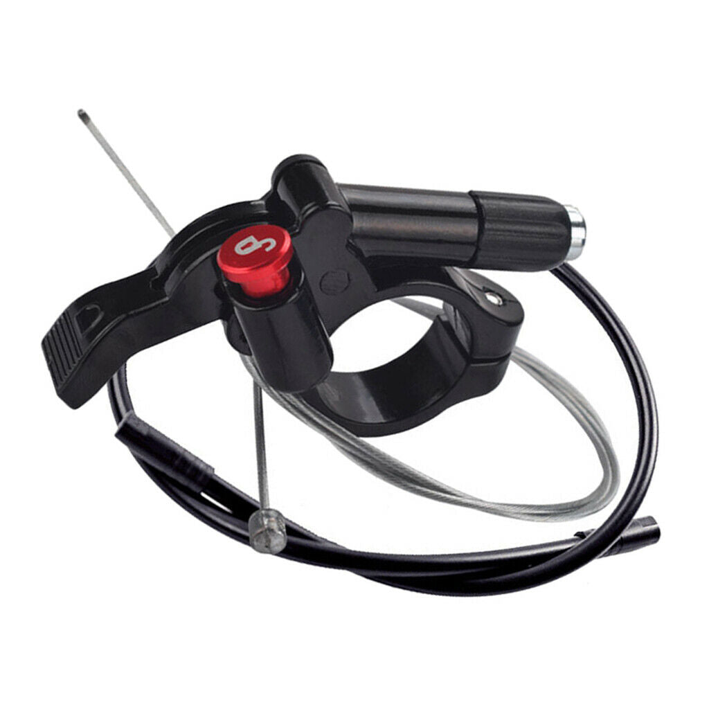 Bike Fork Remote Lock Lever Bicycle Front Fork Remoting Lever with Wire Tube