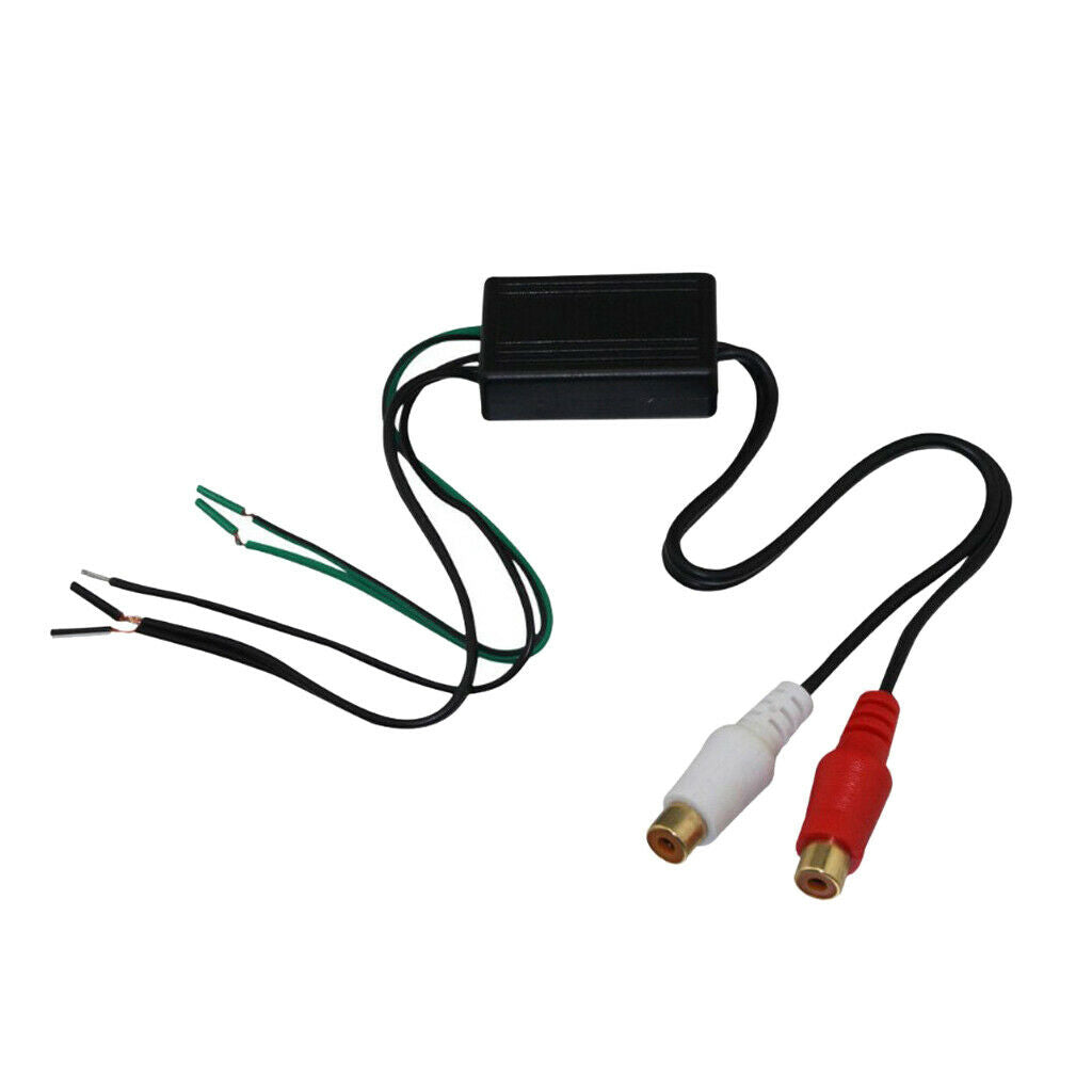 Prettyia   Car   Audio   Speaker   Wire   to   2RCA   Line   Output   Converter