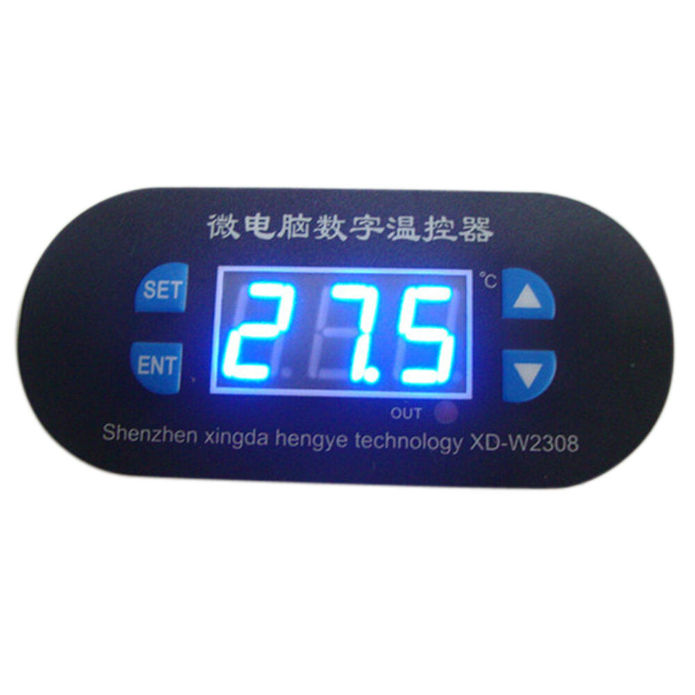 LED Digital Thermostat Heat Cool Controller Temperature Alarm Sensor Meter 12V