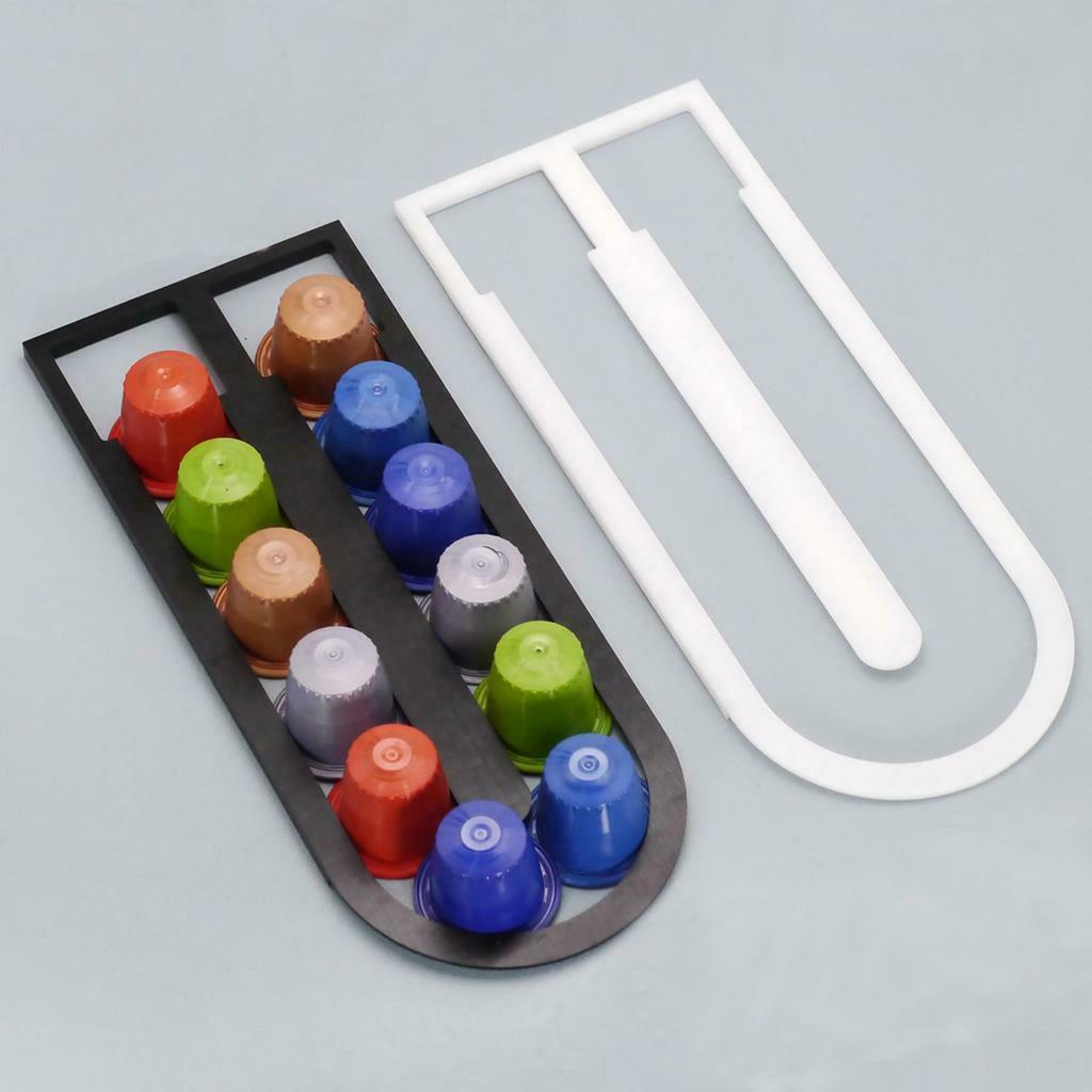 2pcs Coffee Capsule Holder 12 Capsules Coffee Pod Dispenser for Nespresso