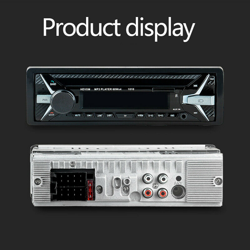 DC12V 1 Din 4-Channel Digital Bluetooth Audio USB/SD/MP3/WAV Radio Stereo Player