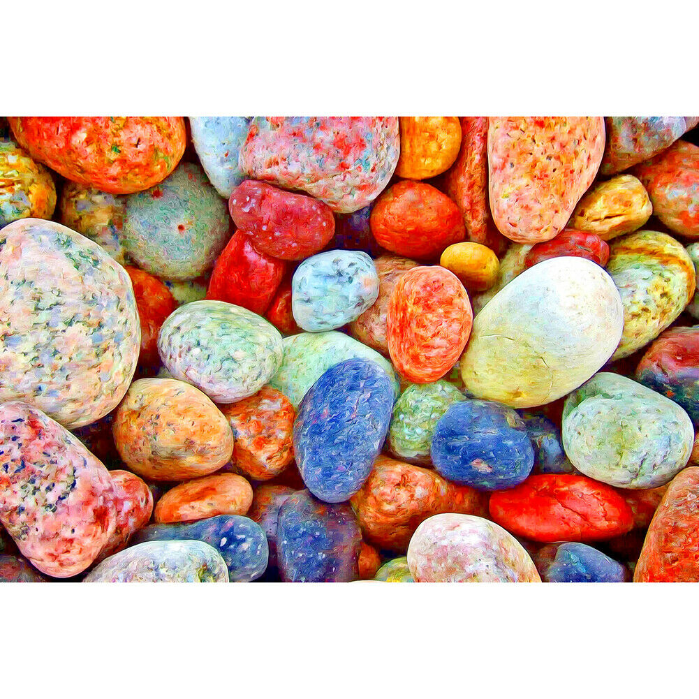 1000pcs/set DIY Colorful Stones Puzzle Paper Jigsaws Assembling Toys Gift @