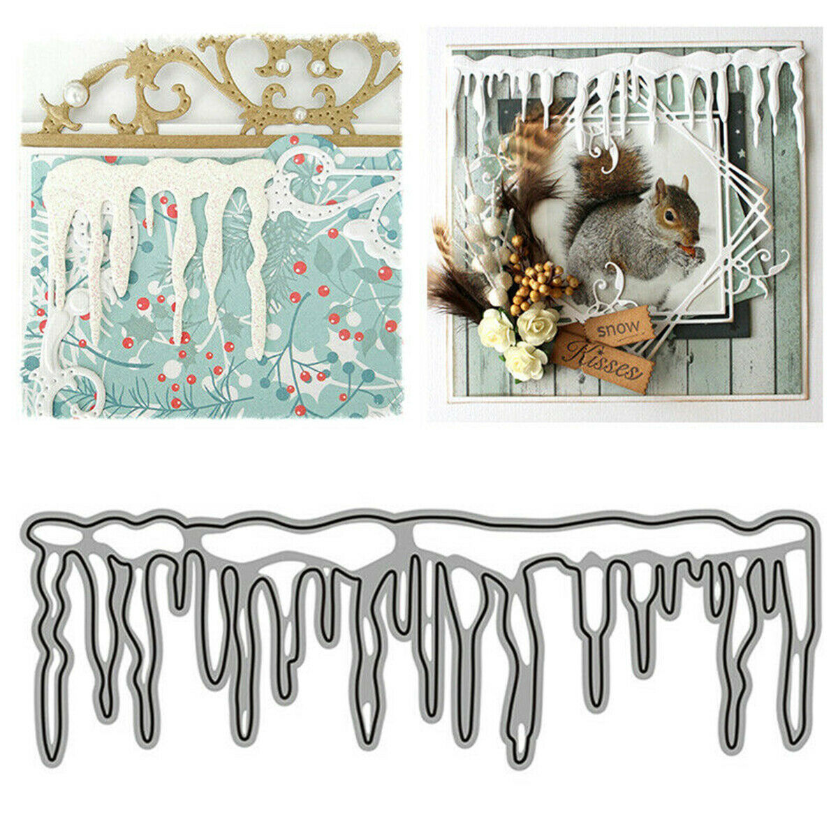 Christmas Icicles Metal Cutting Dies DIY Craft Card Stencil Album Cuts Die Decor