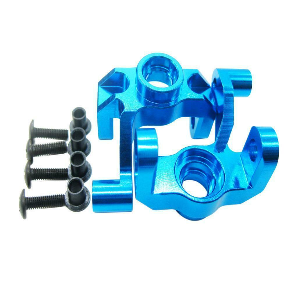 RC Steering Hub Carrier(L/R) Fit WLtoys 1/12 12428 12423  12429  FY03 Blue