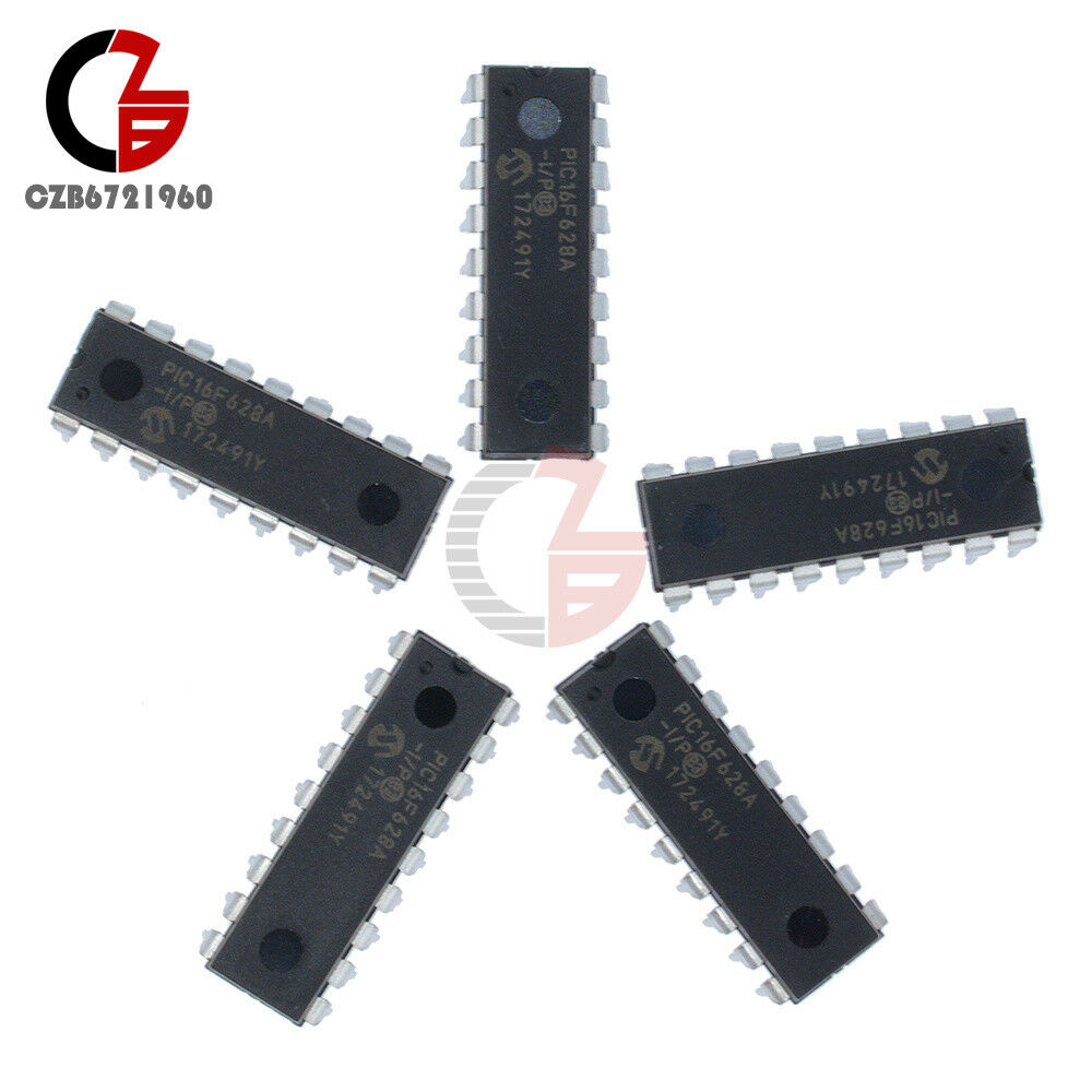 2PCS IC MICROCHIP DIP-18 PIC16F628A PIC16F628A-I/P NEW