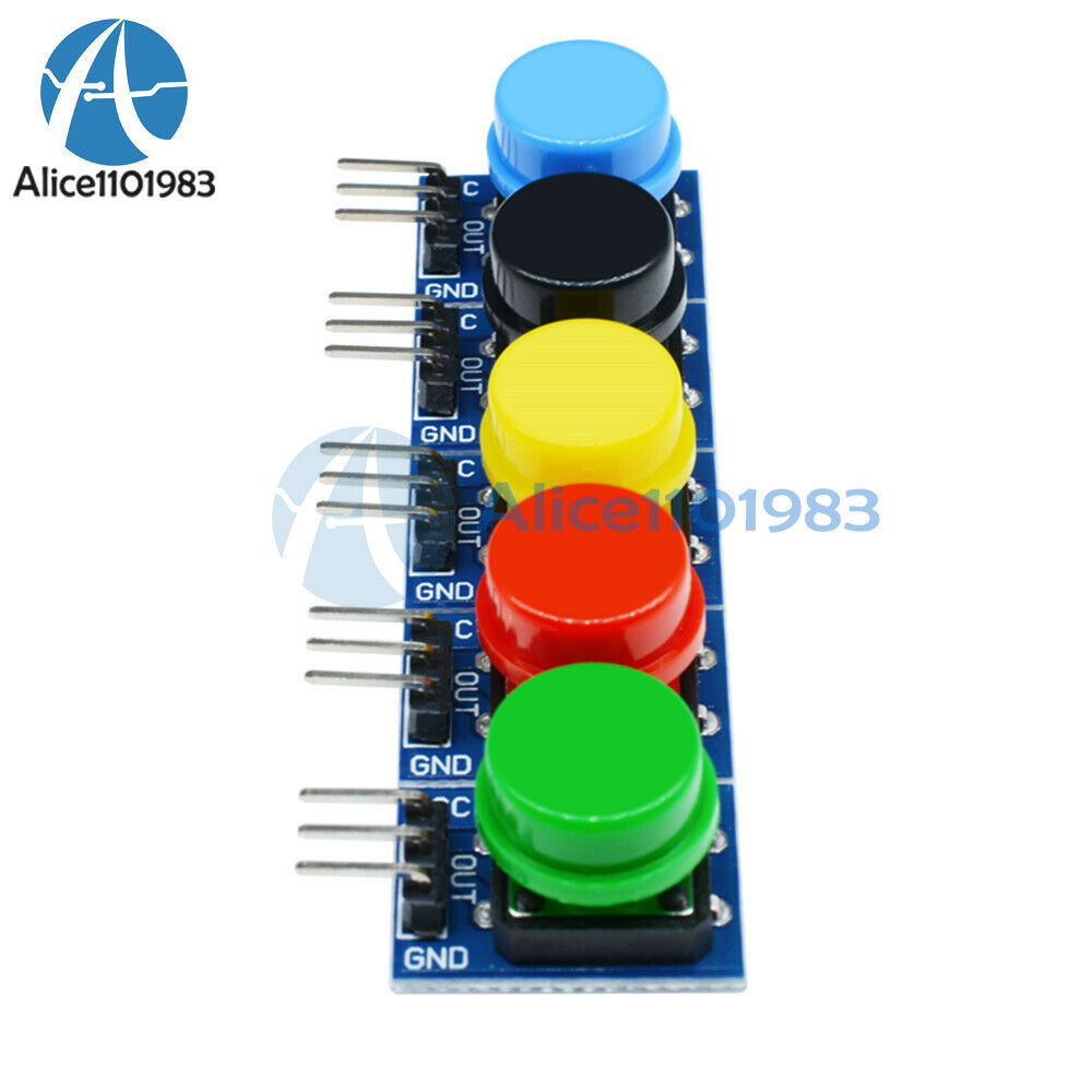 5PCS Big Key Button Light Hat Output Module Touch Switch 12x12mm for Arduino