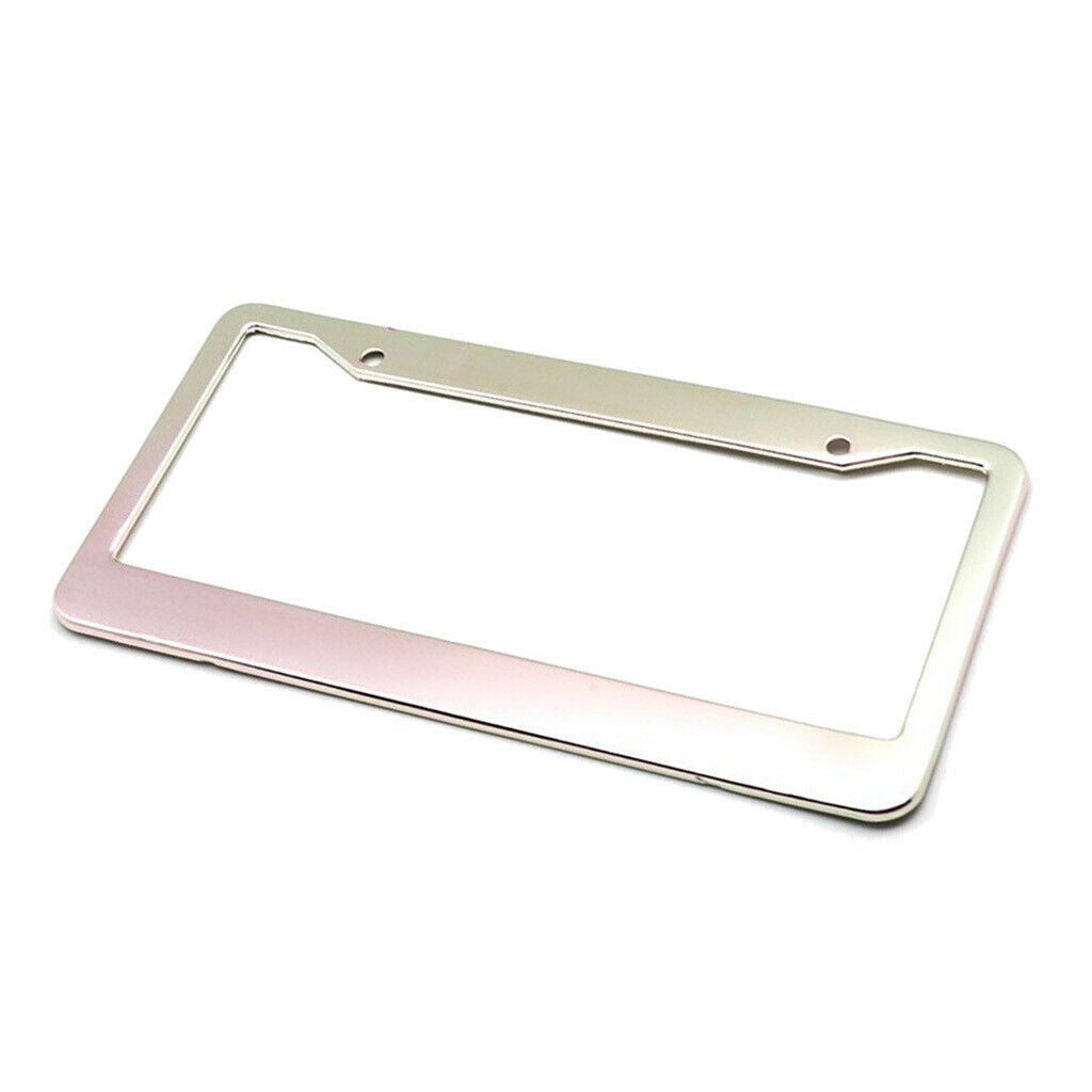 2pcs Universal Metal Aluminium Alloy Car Auto License Plate Frame Waterproof