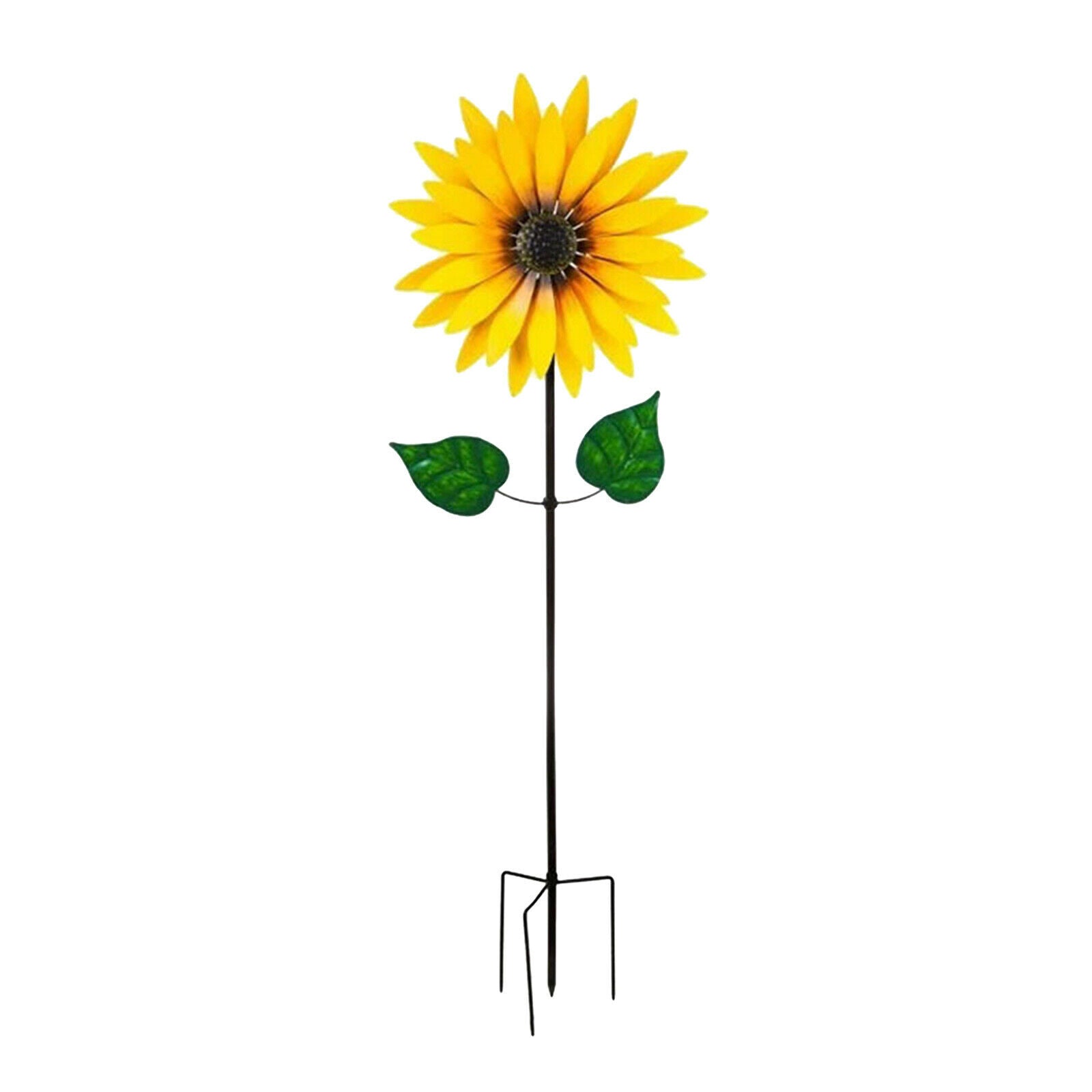 Metal Pinwheel Wind Spinner with Ground Stake Outside Yard Garden Toys
