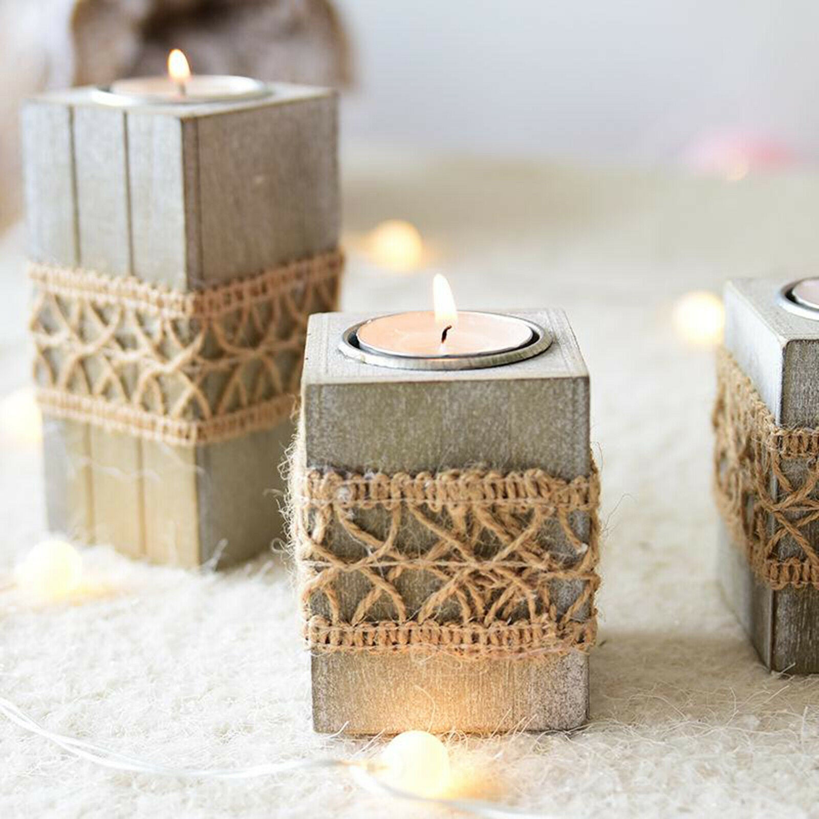 Creative Tealight Candle Holders Table Centerpieces for Living Dining Room