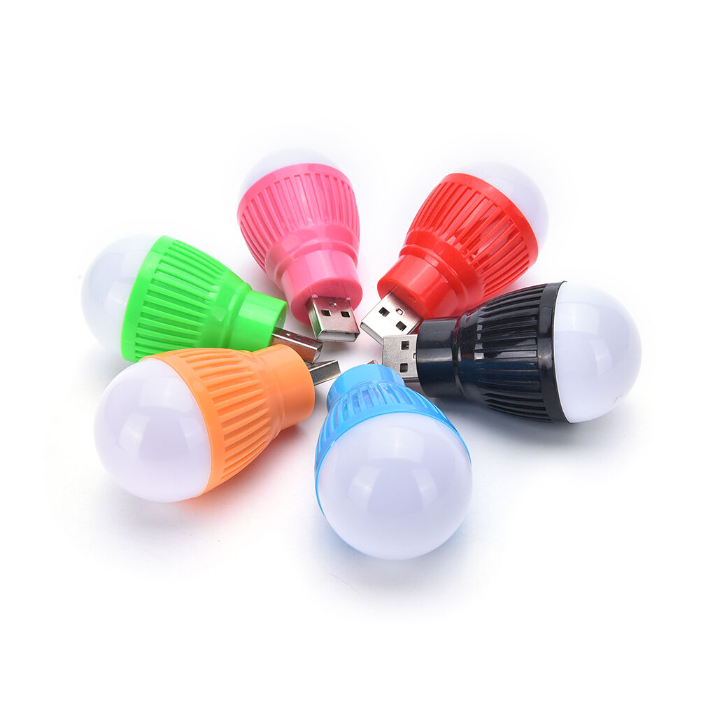 2x USB Mini LED Cool White Night Light Bulb for Portable Reading Flashlig.l8