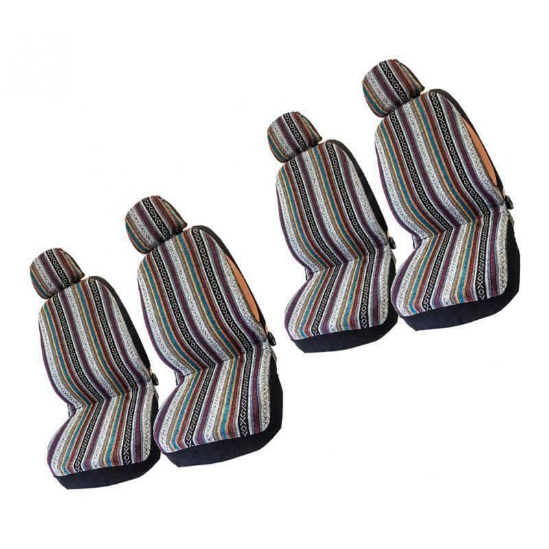 Car Auto Front Seat Covers Detachable Headrest Full Set for SUV Protectors