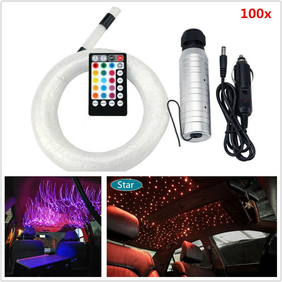 6W RGB Fiber Optic Light Source 100 Pcs Fiber Optic engine Car Roof Star Light