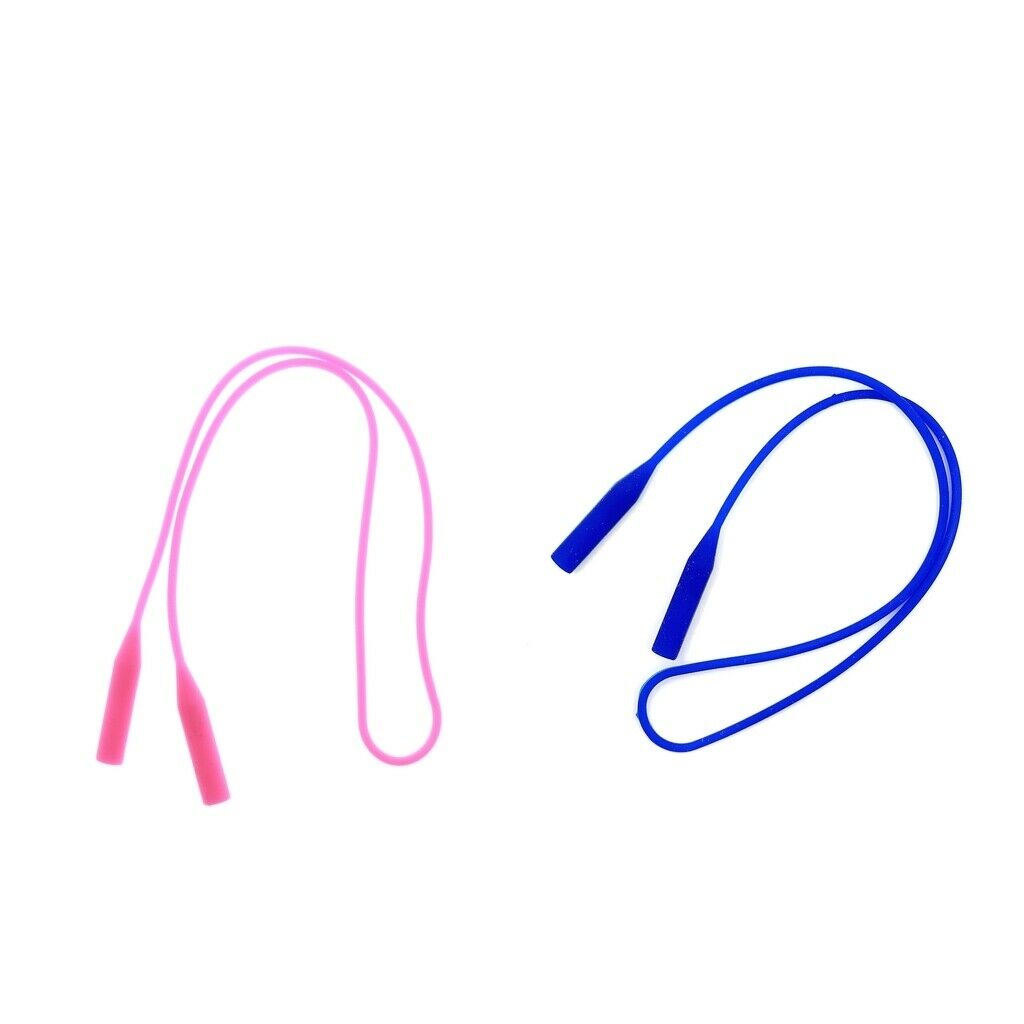3 Pieces New Elastic Silicone Eyewear Strap Non Slip Long Neck Cord Holder