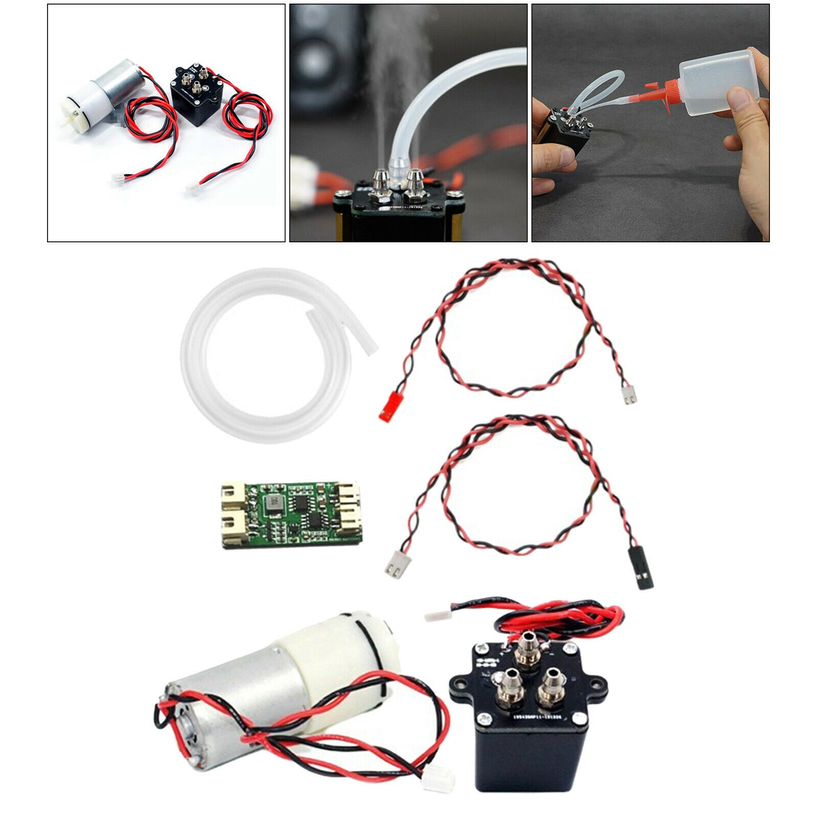Simulation Exhaust Smoke Generator Smoker Parts for  -4 1/10 RC Car